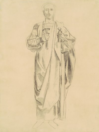 Studie voor Dogma van de Verlossing: Frieze van Engelen (recto), 1895-1903 door John Singer Sargent