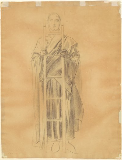 Studie voor "Dogma van de Verlossing: Fries van Engelen" (verso) door John Singer Sargent