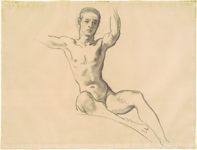 Studie voor figuur boven 