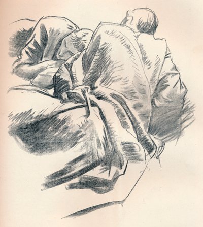 Studie van Draperie, ca. 1916 door John Singer Sargent