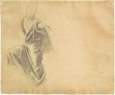 Studie van draperie [verso] door John Singer Sargent