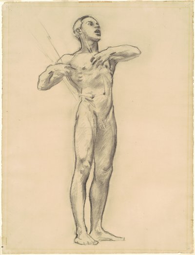 Studie van Orpheus voor "Klassieke en Romantische Kunst" door John Singer Sargent