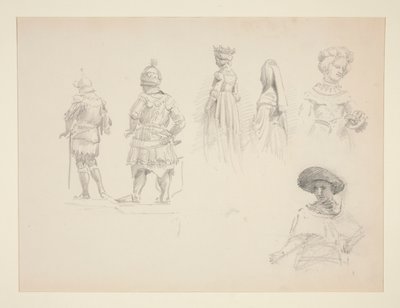 Studie van Zes Figuren door John Singer Sargent