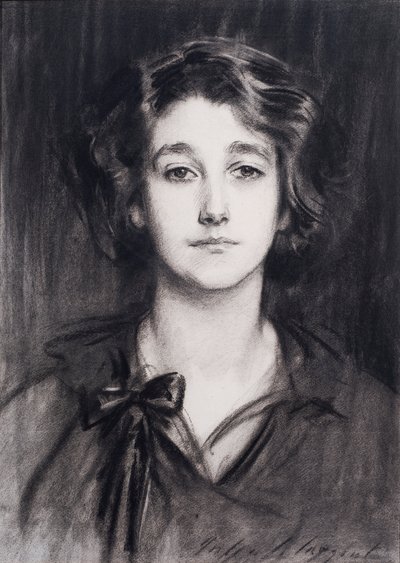 Sybil Sassoon (houtskool op papier) door John Singer Sargent