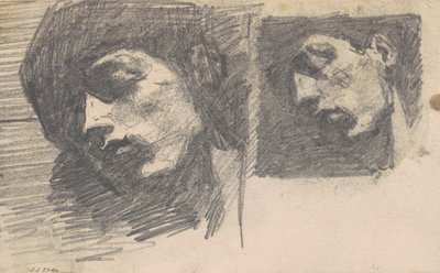 Twee hoofden door John Singer Sargent