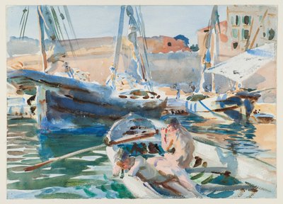 Lossen van gips, ca. 1905 door John Singer Sargent