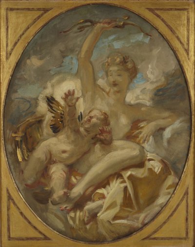 Venus en Cupido door John Singer Sargent