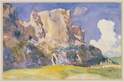 Uitzicht in de Dolomieten door John Singer Sargent