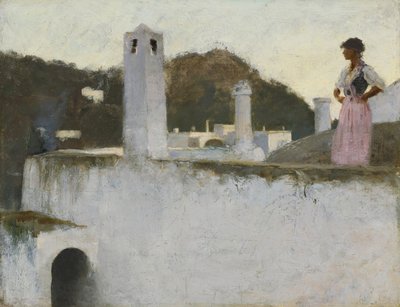 Uitzicht op Capri, ca. 1878 door John Singer Sargent