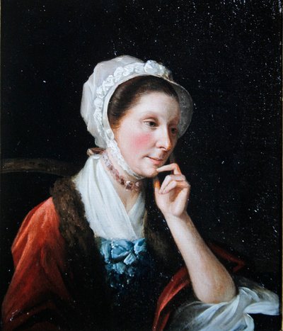 Portret van een dame door John Singleton (attr. to) Copley