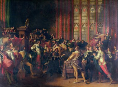 Karel I eist de vijf leden in het Lagerhuis in 1642 door John Singleton Copley