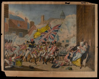 Dood van majoor Pierson en nederlaag van de Franse troepen op het eiland Jersey op 6 januari 1781 door John Singleton Copley