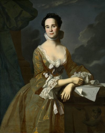 Mevrouw Daniel Hubbard Mary Greene, c. 1764 door John Singleton Copley