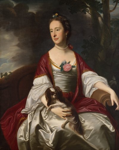 Mevrouw Jerathmael Bowers, ca. 1763 door John Singleton Copley