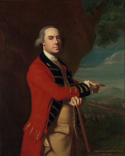 Portret van Generaal Thomas Gage, c.1768 door John Singleton Copley