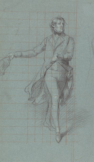 Studie voor Kapitein William George Fairfax voor het Schilderij "De Overwinning van Lord Duncan" door John Singleton Copley