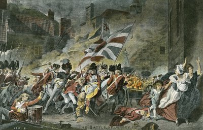 De Slag om Jersey, 1781 door John Singleton Copley