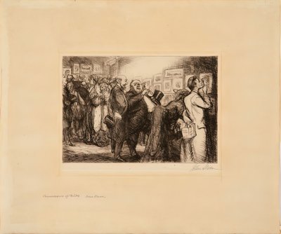 Kunstkenner van Prenten door John French Sloan