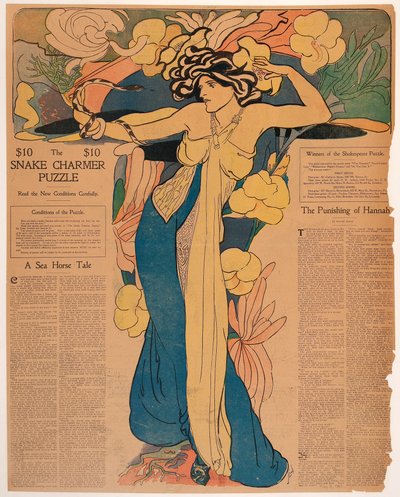 Slangenbezweerder puzzel door John French Sloan