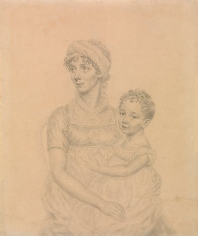 Lady Wigram met haar zoontje, William Pitt Wigram door John Smart