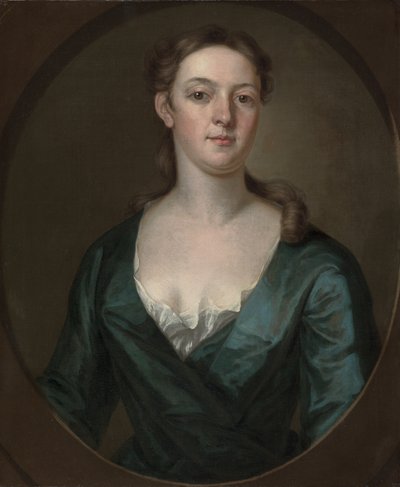 Portret van een Vrouw (Judith Colman Bulfinch?), ca. 1734 door John Smibert
