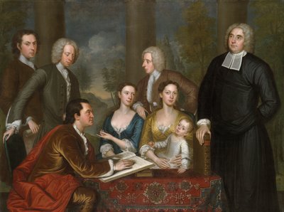 De Bermuda Groep (Dean Berkeley en zijn gevolg) door John Smibert