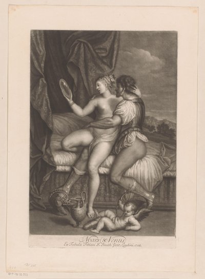 Mars en Venus op bed door John Smith