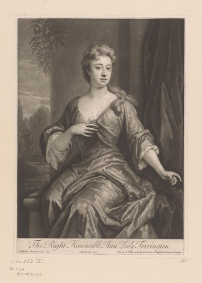 Portret van Anne Newport door John Smith