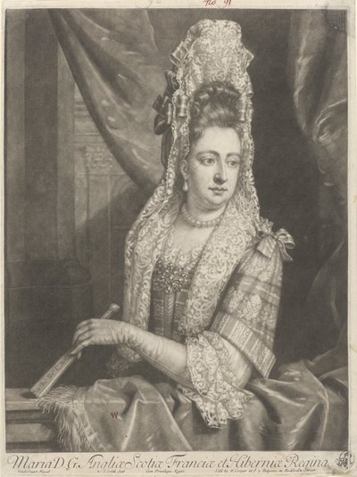 Portret van Maria II Stuart door John Smith