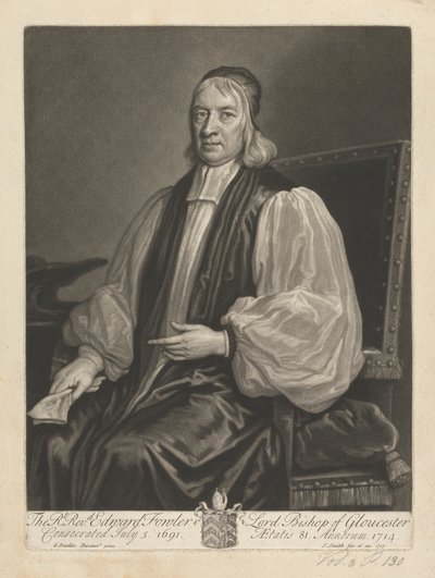 Eerwaarde Edward Fowler, Lord Bishop van Gloucester door John Smith