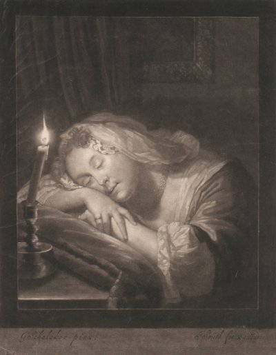 Slapende Vrouw door John Smith