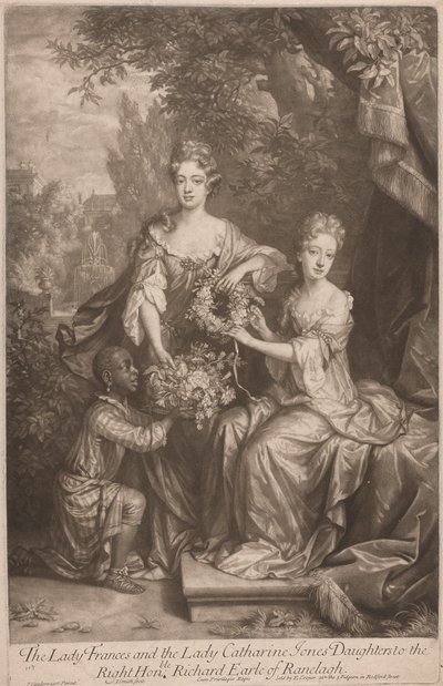 De dames Frances en Catherine Jones, dochters van de zeer eerbiedwaardige Richard Earl van Ranleagh door John Smith