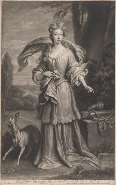 De zeer eerbiedwaardige Lady Elizabeth Cromwell (1674-1704) door John Smith