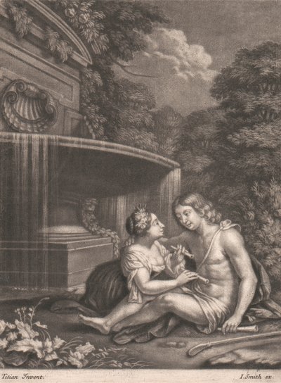 Venus Weert Adonis van de Jacht door John Smith