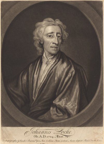 John Locke door John Smith after Sir Godfrey Kneller