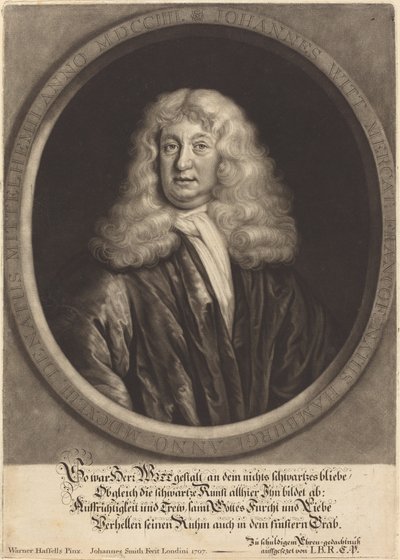 Johannes Witt door John Smith after Werner Hassells