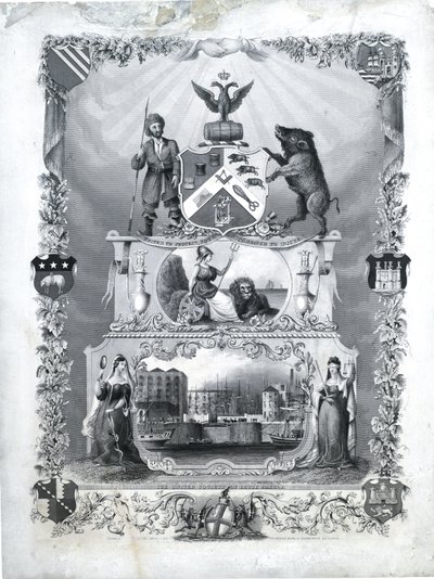 De United Society of Brush Makers, ca. 1840 door John & Son Shury