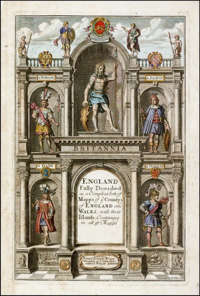 Engeland volledig beschreven in een complete set kaarten door John Speed