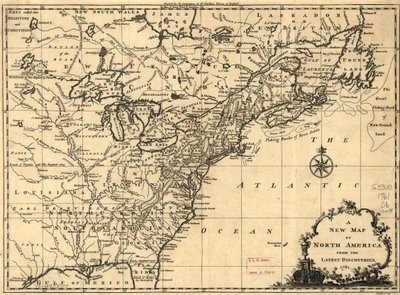 Een nieuwe kaart van Noord-Amerika op basis van de nieuwste ontdekkingen. LOC 75693504 door John Spilsbury