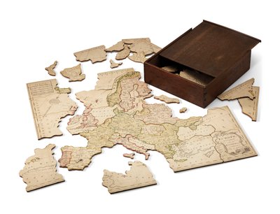 Europa verdeeld in zijn Koninkrijken, ca.1766 door John Spilsbury