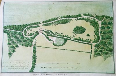 Situatie van het huisje op Boarn Hill door John Spyers