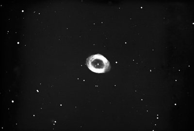 Astronomische glasplaat dia van Ringnevel in Lyra door John Stanley Plaskett