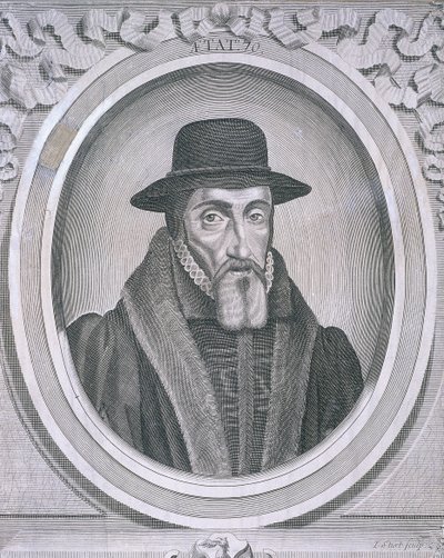 Ovaal portret van John Foxe, ca. 1570, ca. 1700 door John Sturt