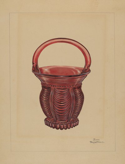 Ornamenteel klein mandje, ca. 1936 door John Tarantino