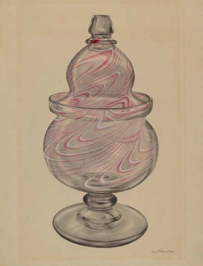 Suikerpot met deksel, c. 1936 door John Tarantino