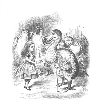 Alice en de Dodo, 1889 door John Tenniel