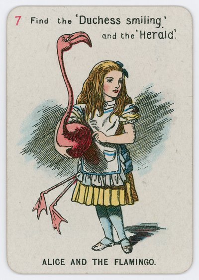 Alice en de Flamingo door John Tenniel