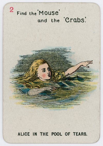 Alice in de poel van tranen door John Tenniel