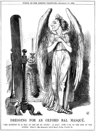 Benjamin Disraeli, Britse conservatief, cartoon uit Punch, 1864 door John Tenniel