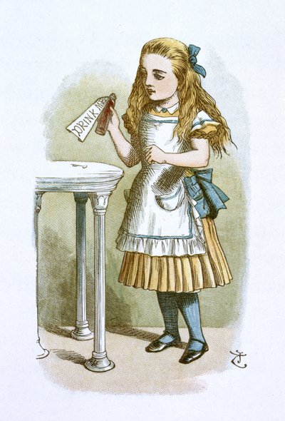 Drink me door John Tenniel